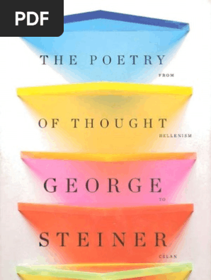 133152070 The Poetry Of Thought From Hellenism To Celan - 