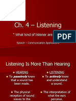 CH 4 - Listening