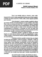 A questão do cânone