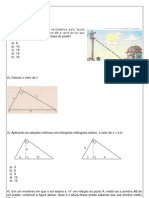 lista de exercícios geometria