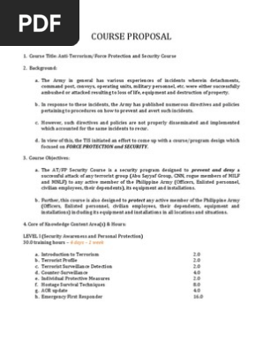 Course Proposal