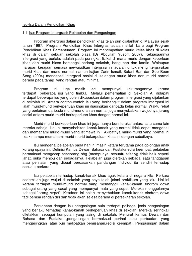 Bahan Isu Dan Trenda Pdf