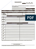 Ficha de Inscripcion Conamol 2013