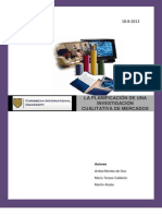 informe Planificación en la Investigación cualitativa de Mercados-1
