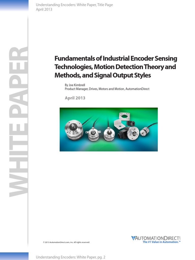 Encoder White Paper | PDF | Bipolar Junction Transistor | Automation