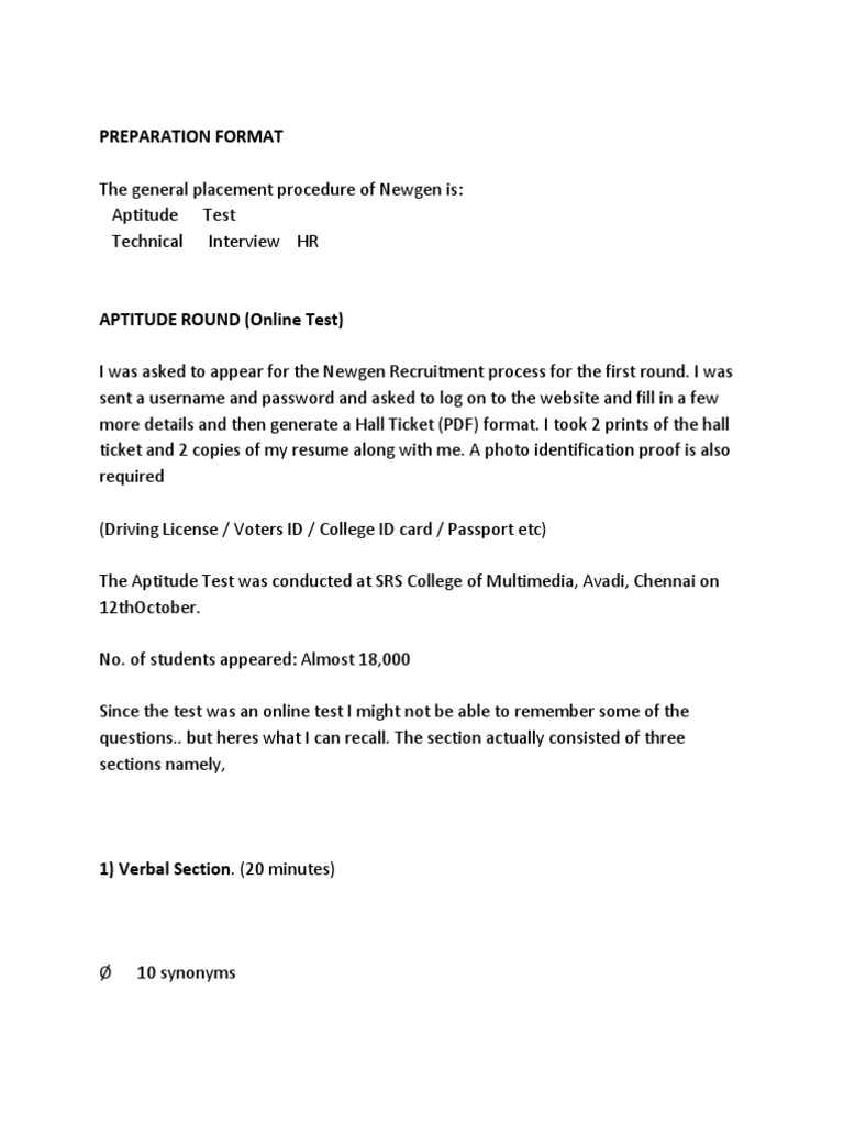 Placement test writing sample image