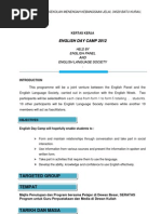Kertas Kerja English Day Camp