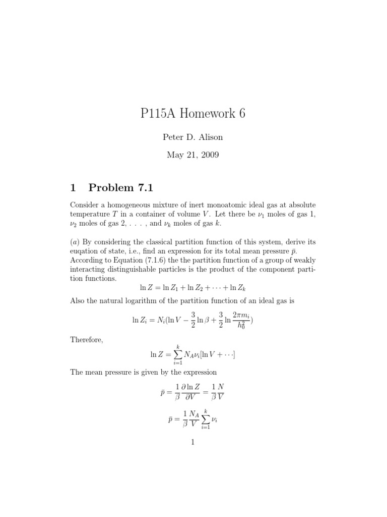 Solved problems in statistical mechanics picture