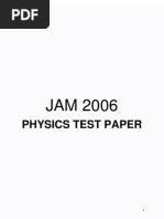 Download JAM-2006-Physics Question Paper by psrjth1 SN16156675 doc pdf