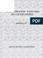 Administracion Sanitaria Del Desastre