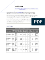 Chipset Specifications