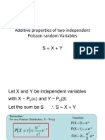 Additive Properties of Two Independent Poisson Random Variables