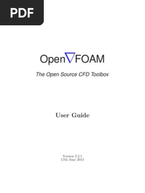 Openfoam 2 2 1 Userguide Pdf License Copyright
