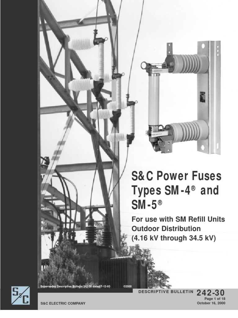 Power Fuse SM 5 PDF Fuse (Electrical) Electric Arc