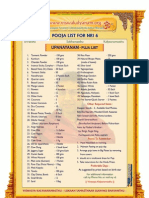 Upanayanam Puja List For Nri