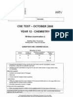(Chemistry) 2008 CSE Unit 4 Exam