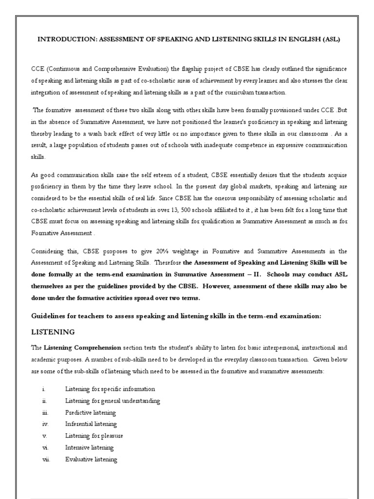 ASL Assessment Guidelines for Students | PDF | Fluency | Test (Assessment)