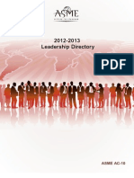 ASME 2012-2013 Leadership Directory
