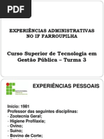 Experiências Administrativas no IF Farroupilha