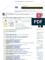 Java API For Kannel SMS - WAP Gateway V 1.0