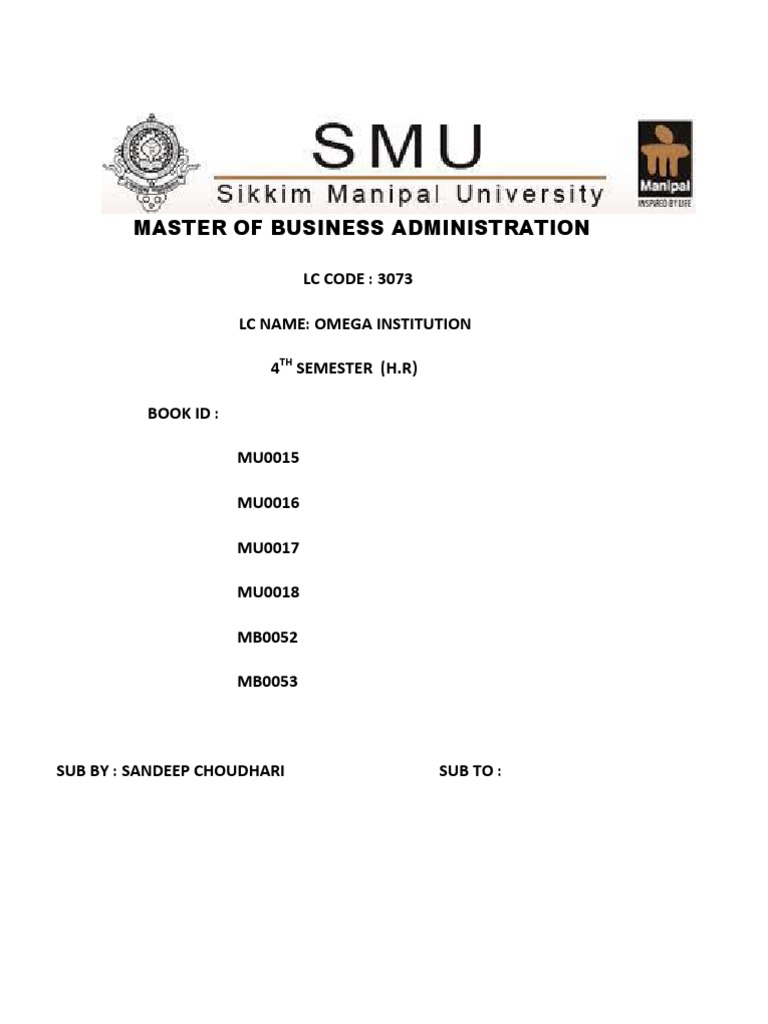 Master of Business Administration | PDF