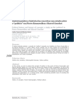 JÚNIOR, Carlos Mauro de Oliveira. História Política e História Dos Conceitos Um Estudo Sobre o "Político" em Pierre Rosanvallon e Marcel Gauchet