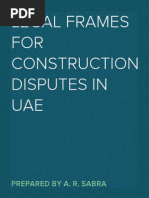 Legal Frames of Disputes in UAE