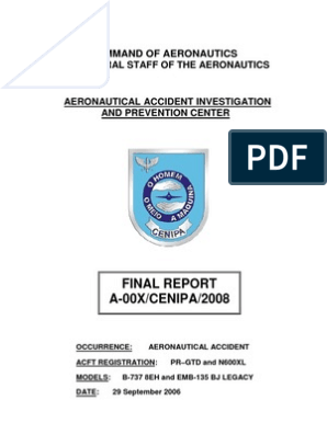 CENIPA Final Report 1907 English | PDF | Flight Recorder | Air Traffic  Control