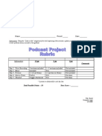 Podcast Project Rubric