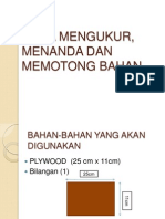 Cara Mengukur, Menanda Dan Memotong Bahan THN 5