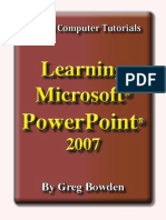 Learning Microsoft Powerpoint