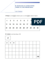 C. Ejercicios para Trabajar Las Alteraciones en Las Tareas Numéricas Como Prioritarias