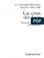 Calsamiglia y Tuson - Las Cosas Del Decir. Manual de Analisis Del Discurso