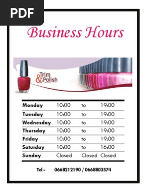 Business Hours