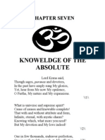 Knoweldge of The Absolute: Chapter Seven
