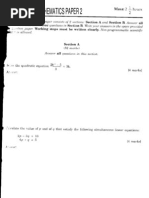 SPM Mathematics 2005 k2