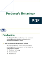 Producer's Behaviour