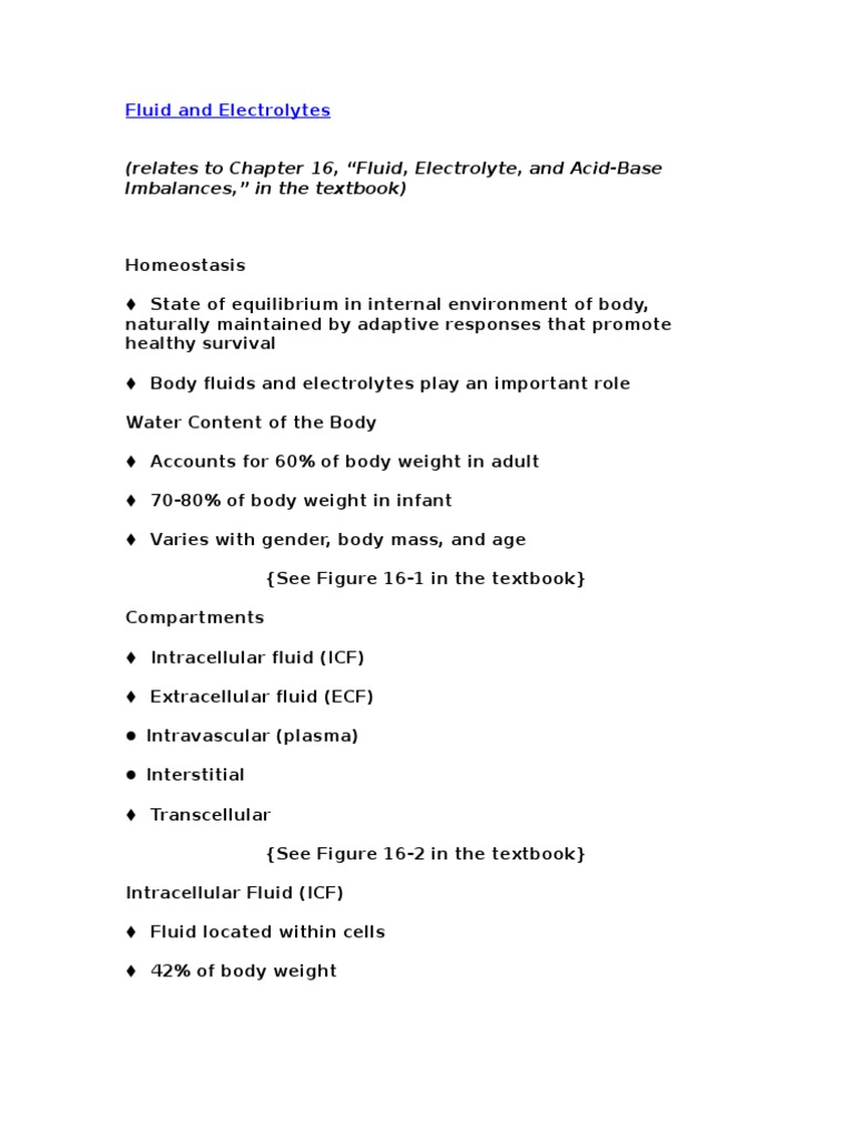 Fluid and Electrolytes | PDF | Osmosis | Electrolyte