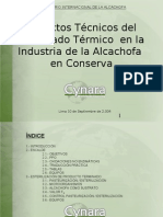 Aspectos Técnicos Del Procesado Térmico en La Industria de La Alcachofa en Conserva