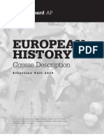 AP European History 2010 Course Exam Description