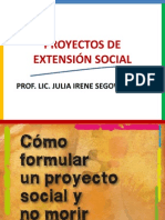 Proyectos de Extensión Social