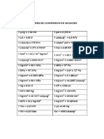 Factores de Conversion de Unidades