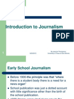 Introduction To Journalism by Jennie Thompsons