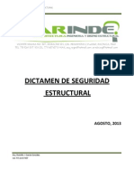 Dictamen de Seguridad Estructural Edificio Plan de Guadalupe