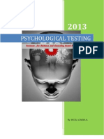 Reviewer For Psychological Testing