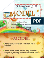 Bahan 3 Dimensi (3D) - Model