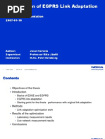 Optimization of EGPRS Link Adaptation