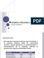 QUÍMICA ORGÁNICA Grupos Funcionales