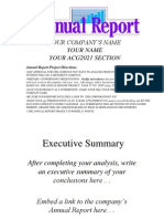 Annual Report Templateppt