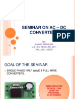 Seminar On Ac - DC Converters